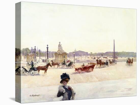 Paris, Place De La Concorde-Gustave Fraipont-Stretched Canvas