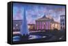 Paris Place in Berlin Germany-Martina Bleichner-Framed Stretched Canvas