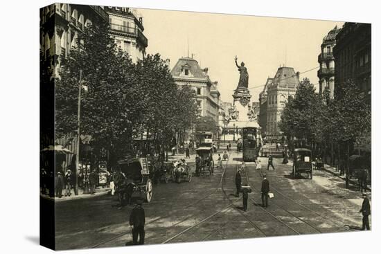 Paris Place Republique-null-Stretched Canvas