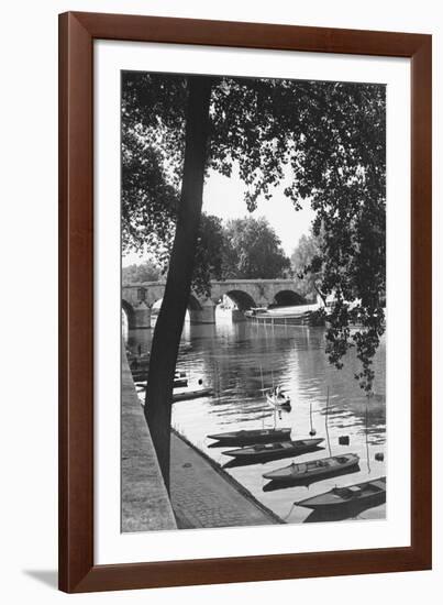 Paris, Pont Marie-Jules Dortes-Framed Giclee Print