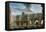 Paris: Pont Notre-Dame-Nicolas Jean Baptiste Raguenet-Framed Stretched Canvas