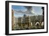 Paris: Pont Notre-Dame-Nicolas Jean Baptiste Raguenet-Framed Giclee Print