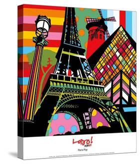 Paris Pop-Lobo-Stretched Canvas