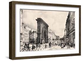 Paris Port Saint Denis 1835-null-Framed Giclee Print