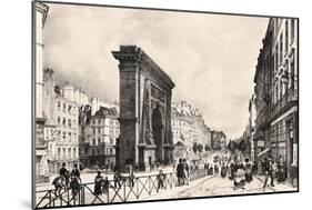 Paris Port Saint Denis 1835-null-Mounted Giclee Print