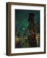 Paris, Porte Saint-Denis, 1923-1939-Konstantin Alexeyevich Korovin-Framed Giclee Print