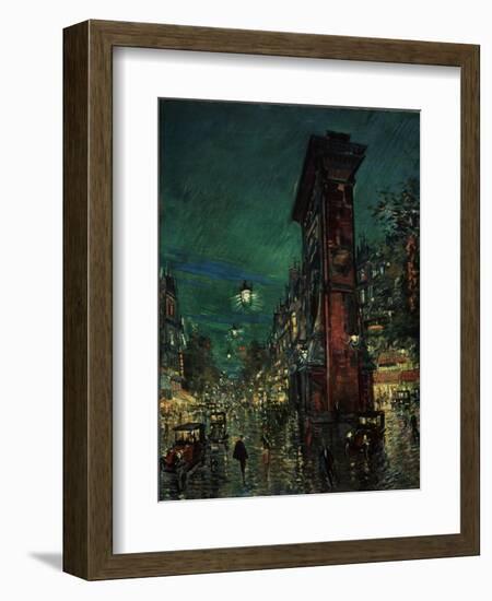 Paris, Porte Saint-Denis, 1923-1939-Konstantin Alexeyevich Korovin-Framed Giclee Print