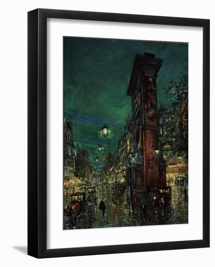 Paris, Porte Saint-Denis, 1923-1939-Konstantin Alexeyevich Korovin-Framed Giclee Print