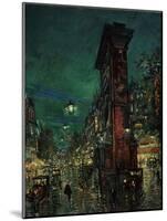 Paris, Porte Saint-Denis, 1923-1939-Konstantin Alexeyevich Korovin-Mounted Giclee Print