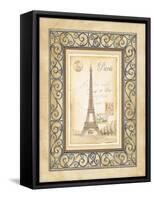 Paris Postcard-Andrea Laliberte-Framed Stretched Canvas