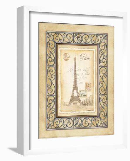 Paris Postcard-Andrea Laliberte-Framed Art Print