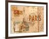 Paris Postcard-null-Framed Art Print