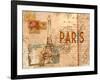 Paris Postcard-null-Framed Art Print