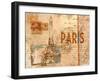 Paris Postcard-null-Framed Art Print