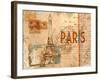 Paris Postcard-null-Framed Art Print