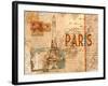 Paris Postcard-null-Framed Art Print