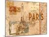 Paris Postcard-null-Mounted Art Print