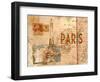 Paris Postcard-null-Framed Art Print