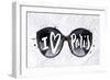 Paris Poster Sun Glasses-anna42f-Framed Art Print