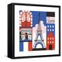 Paris Print-Julie Goonan-Framed Stretched Canvas