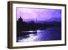 Paris Purple Sunset-Philippe Hugonnard-Framed Giclee Print