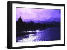 Paris Purple Sunset-Philippe Hugonnard-Framed Giclee Print