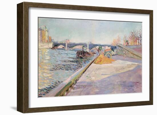 Paris, Quai De La Tournelle, 1886-Paul Signac-Framed Giclee Print