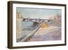 Paris, Quai De La Tournelle, 1886-Paul Signac-Framed Giclee Print