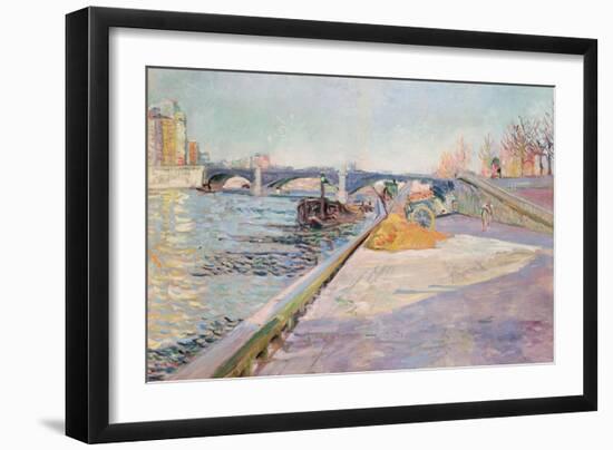 Paris, Quai De La Tournelle, 1886-Paul Signac-Framed Giclee Print