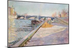 Paris, Quai De La Tournelle, 1886-Paul Signac-Mounted Giclee Print