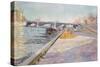 Paris, Quai De La Tournelle, 1886-Paul Signac-Stretched Canvas