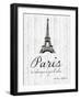 Paris Quote 2-Lauren Gibbons-Framed Art Print