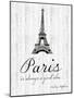 Paris Quote 2-Lauren Gibbons-Mounted Art Print