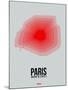 Paris Radiant Map 1-NaxArt-Mounted Art Print