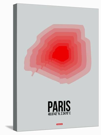 Paris Radiant Map 1-NaxArt-Stretched Canvas
