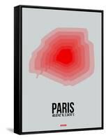 Paris Radiant Map 1-NaxArt-Framed Stretched Canvas