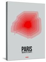 Paris Radiant Map 1-NaxArt-Stretched Canvas