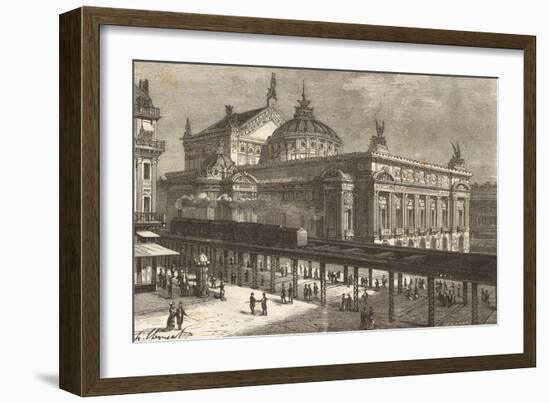 Paris, Railway Project-Hubert Clerget-Framed Art Print