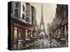 Paris Rain-Brent Heighton-Stretched Canvas