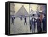 Paris, Rainy Day-Gustave Caillebotte-Framed Stretched Canvas