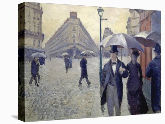Paris, Rainy Day-Gustave Caillebotte-Stretched Canvas