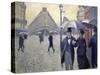 Paris, Rainy Day-Gustave Caillebotte-Stretched Canvas