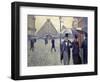 Paris, Rainy Day-Gustave Caillebotte-Framed Giclee Print