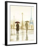 Paris Red Umbrella - Golden-Robert Canady-Framed Giclee Print