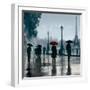 Paris Red Umbrella-Robert Canady-Framed Giclee Print