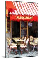 Paris Restaurant - In the Style of Oil Painting-Philippe Hugonnard-Mounted Giclee Print