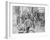 Paris Riot Church Raid-Frank Craig-Framed Art Print