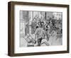 Paris Riot Church Raid-Frank Craig-Framed Art Print