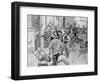 Paris Riot Church Raid-Frank Craig-Framed Art Print