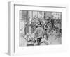 Paris Riot Church Raid-Frank Craig-Framed Art Print